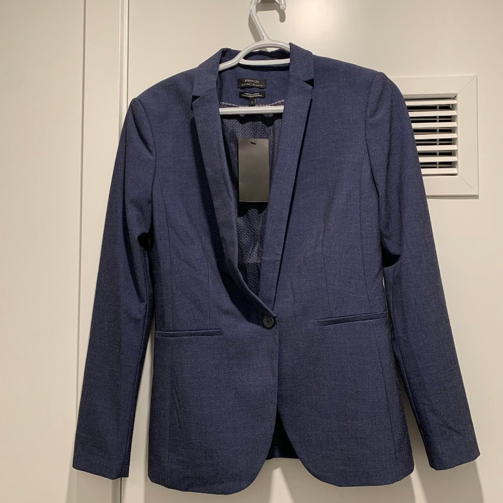 NWT RW & Co Navy Blazer